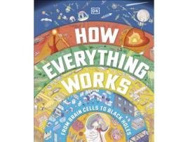 Livro How Everything Works de DK Publishing (Inglês - Capa Dura)