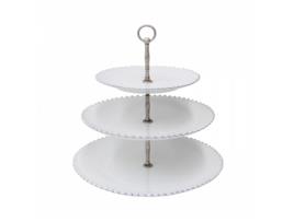 Centro de Mesa COSTA NOVA Pearl Branco 33cm