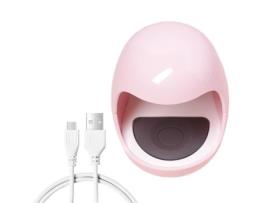Portátil Secador de Unhas Carregamento Usb Profissional Uv Led Lâmpada Do Prego Máquina Manicure para Gel Polonês Salão Viagem Rosa HOMYL