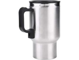 Chaleira Elétrica para Carro Caneca Isolada Copo de Aquecimento de Viagem Garrafa Térmica 450Ml 12V Aço Inoxidável N425 CHICHENG