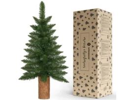 Árvore de Natal Abeto Verde com Tronco Verdadeiro 100 Cm SPRINGOS