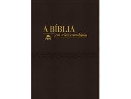 Livro Bíblia Nvi Em Ordem Cronológica - Capa Luxo Preta de Edward Reese (Português)