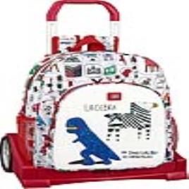 Mochila Escolar com Rodas Evolution  Branco Multicolor