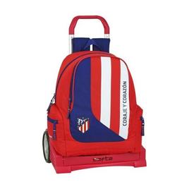 Mochila Escolar com Rodas Evolution  Neptuno Azul Vermelho/Branco