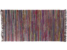 Tapete de algodão 80 x 150 cm multicolor escuro DANCA
