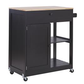 Carrinho de cozinha preto TRAPANI