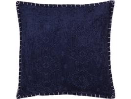 Almofada decorativa 45 x 45 cm azul escuro MELUR