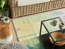 Tapete de poliéster 160 x 230 cm multicolor SUSUZ