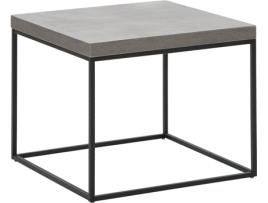 Mesa de apoio com efeito de betão com preto DELANO