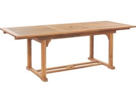Mesa de jardim extensível em madeira de acácia JAVA