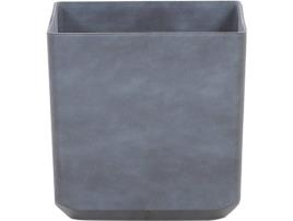 Vaso para plantas quadrado 43 x 43 x 43 cm cinzento ARTIKI