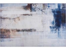 Tapete de pêlo curto 140 x 200 cm creme TRABZON