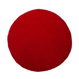 Tapete shaggy redondo ø 140 cm vermelho DEMRE