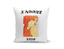 Capa de Almofada 40X40 Cm J'Adore 1970 Vintage 70S Retro Hippie FABULOUS BIJOUX