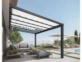 Cortina para Pérgola CANOPIA BY PALRAM Stockholm (Branco - 3,4X8 cm)