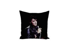 Capa de Almofada com Foto Celebridade Estrela Elvis Presley Cantor Música Antiga Original 8 40X40Cm FABULOUS