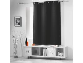Cortina Blackout 140 X Alt.180 Cm Preto Liso EMINZA
