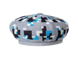 Boina Unissexo KANGOL Pilxel Plaid Cinzento (S)
