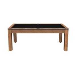 DE FAUGÈRES Mesa de Bilhar Arizona de 7 Pernas Convertível em Mesa de Jantar para 8 Pessoas Bege