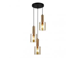 Candeeiro de Teto Elegante com 3 Vidros ITALUX
