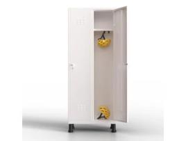 Cacifo Metálico de 2 Portas 180X65X40 Cm para a Sua Oficina Ou Escritório Cacifo Metálico com Fechadura Branco TWINTHINK