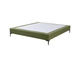 Cama de casal lilla com estofo em bombazina 204x140