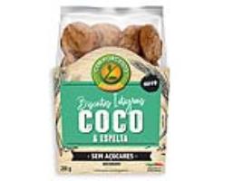 Biscoitos Integrais Cemporcento Coco/espelta 200g