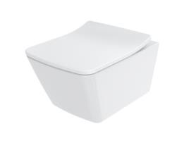 Assento de Sanita TOTO Sp Design Angular Amovível com Mecanismo de Fecho Suave Dobradiças em Aço Inoxidável Tc512G