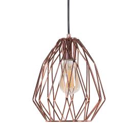 Candeeiro de teto em metal cor de cobre MAGRA