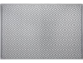 Tapete de exterior 120 x 180 cm cinzento escuro SIKAR
