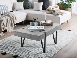 Mesa de centro em cinzento claro 60 x 100 cm ADENA
