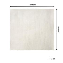 Tapete de poliéster 200 x 200 cm branco EVREN