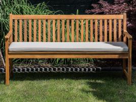 Almofada para banco de jardim 152 x 54 x 5 cm creme VIVARA