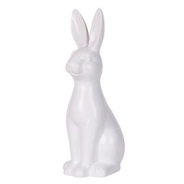 Figura decorativa com forma de coelho cerâmico branco 39 cm PAIMPOL