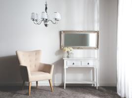 Lustre em metal cromado para 6 lampadas BRADANO