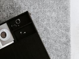 Tapete shaggy 140 x 200 cm cinzento DEMRE