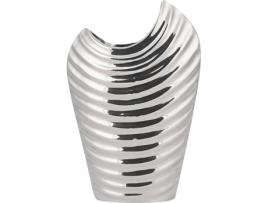 Vaso decorativo prateado ECETRA