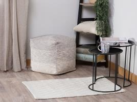 Tapete 60 x 90 cm branco creme ERZIN