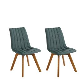 Conjunto de 2 cadeiras de jantar verdes CALGARY