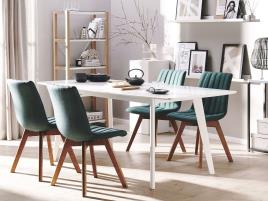 Conjunto de 2 cadeiras de jantar verdes CALGARY