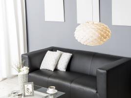 Candeeiro de teto branco com efeito de pinha ERGES