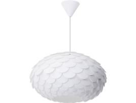 Candeeiro de teto branco com efeito de pinha ERGES