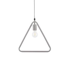 Candeeiro de teto triangular de metal cinzento JURUENA