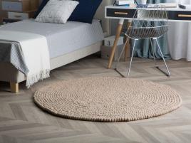 Tapete redondo ø 140 cm creme AMDO