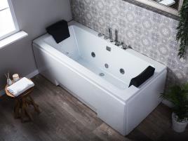 Banheira de hidromassagem com LED em branco GALLEY