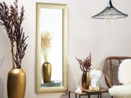Espelho de parede 50 x 130 cm dourado ANTIBES