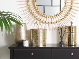 Vaso decorativo em alumínio dourado KATCHAL