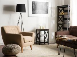 Mesa de apoio preta FOSTER