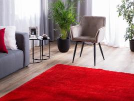 Tapete shaggy 160 x 230 cm vermelho DEMRE