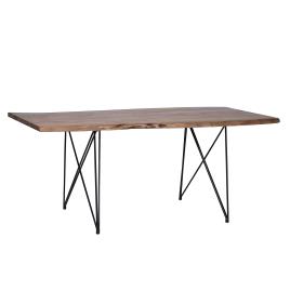 Mesa de jantar 180 x 90 cm em castanho escuro MUMBAI